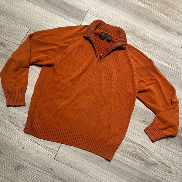 Timberland orange pullover sweater - Picture 1 of 9